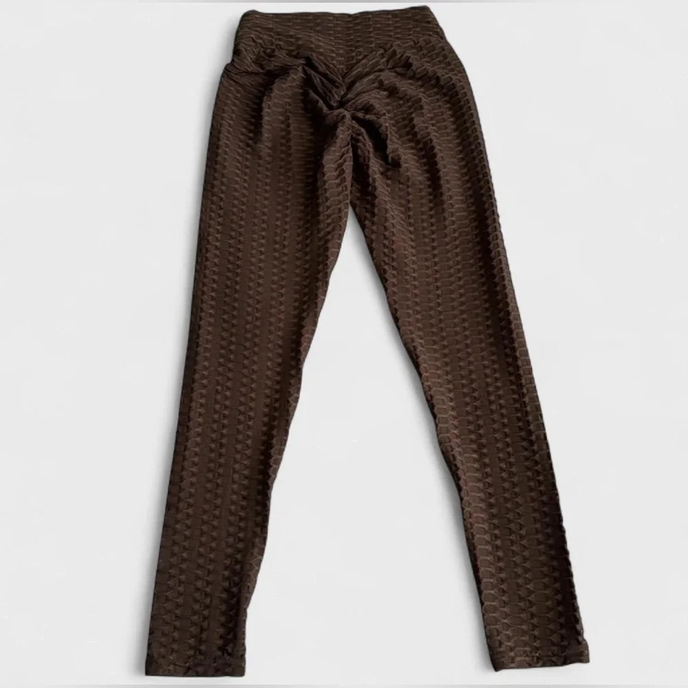 Brown‎ scrunch leggings